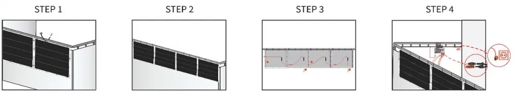 Solar Module Installation Schematic