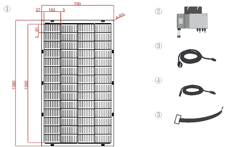 CETC-200M(LB) /56 Balcony Solar System