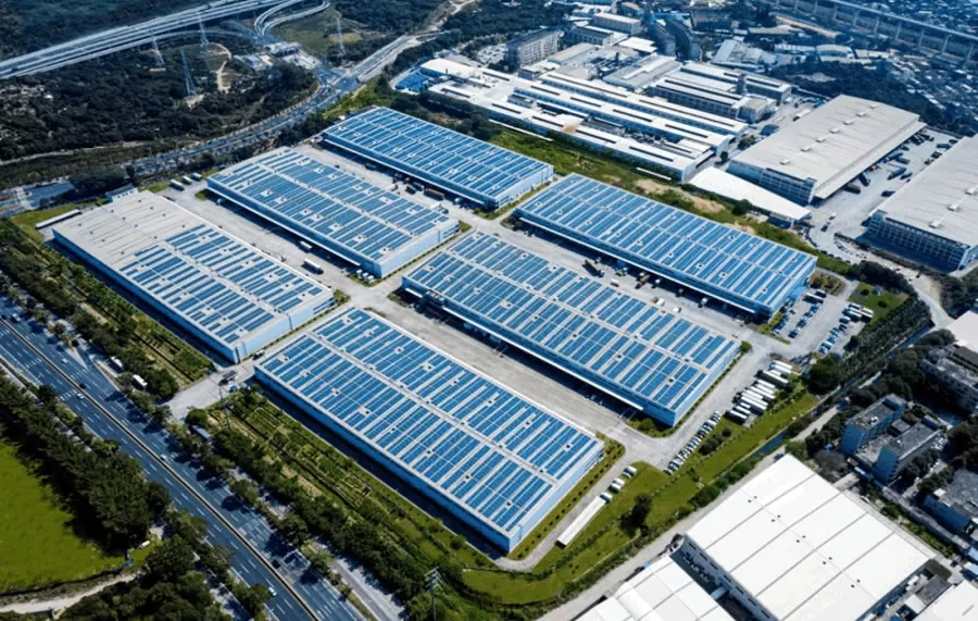 Rooftop PV installed at GLP Park Zengcheng