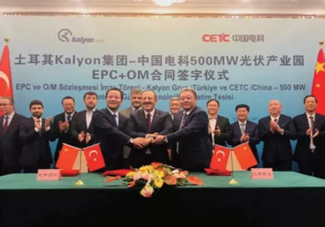 Kalyon Group signed a contract for a 500MW PV project in Turkey