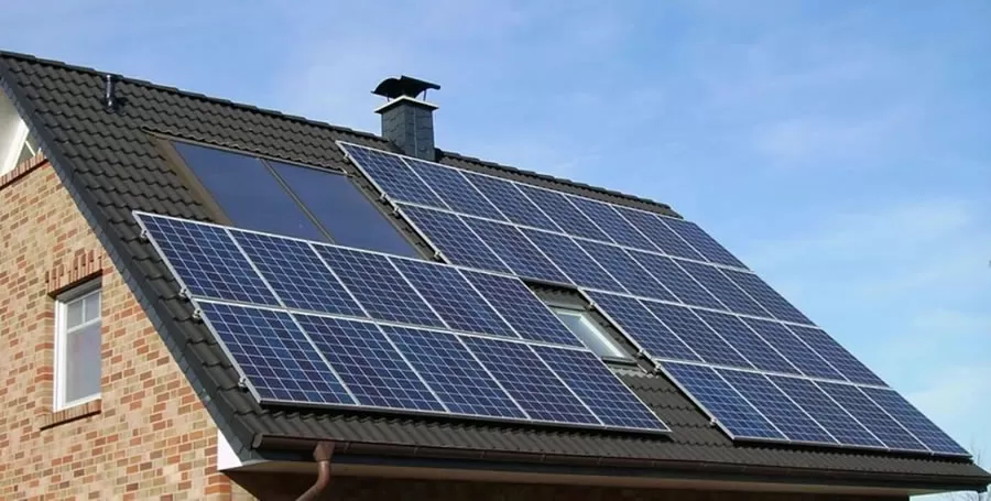 Installation of solar panels on residential roofs