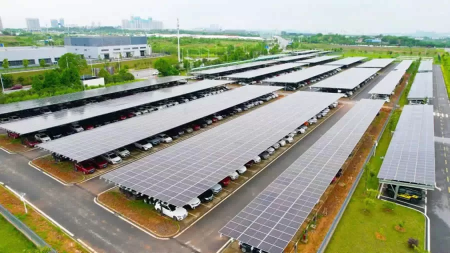 Zhuzhou BAIC II photovoltaic carport project parking lot